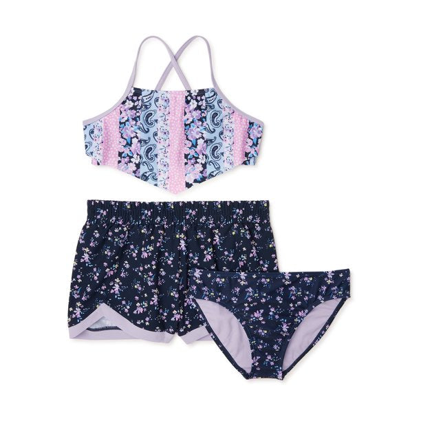 Wonder Nation 3 Peice Swim Set With UPH 50+Sun Protection