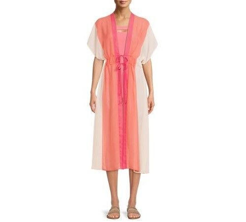 Time and Tru Womens Gathered Waist Dress Cover Up