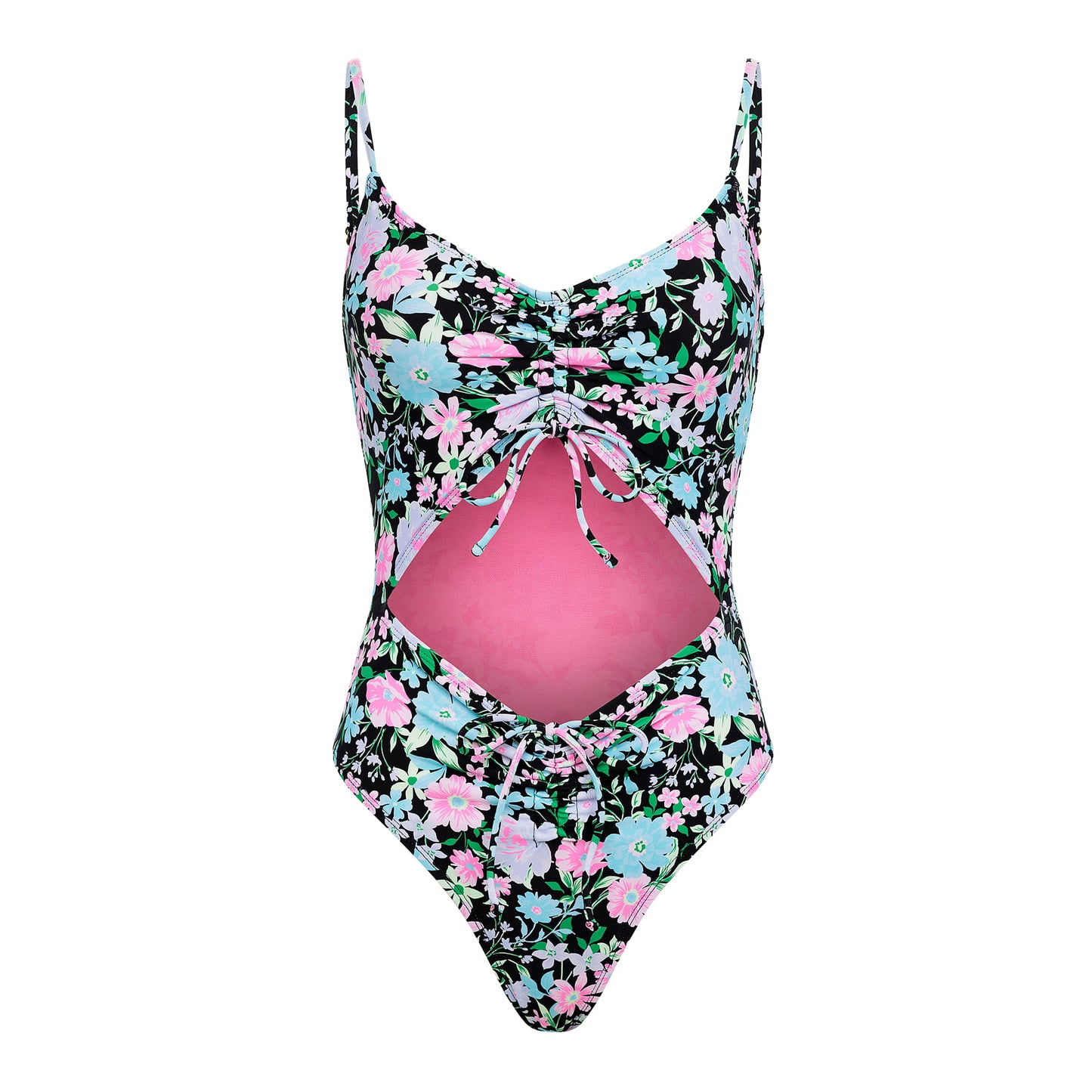 Celebrity Pink Women's Floral Cutout One Piece Swimsuit