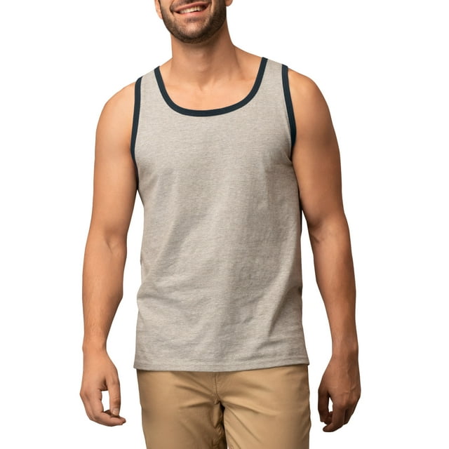 Fruit of the Loom Mens EverSoft Tank Tops, 2 Pack,