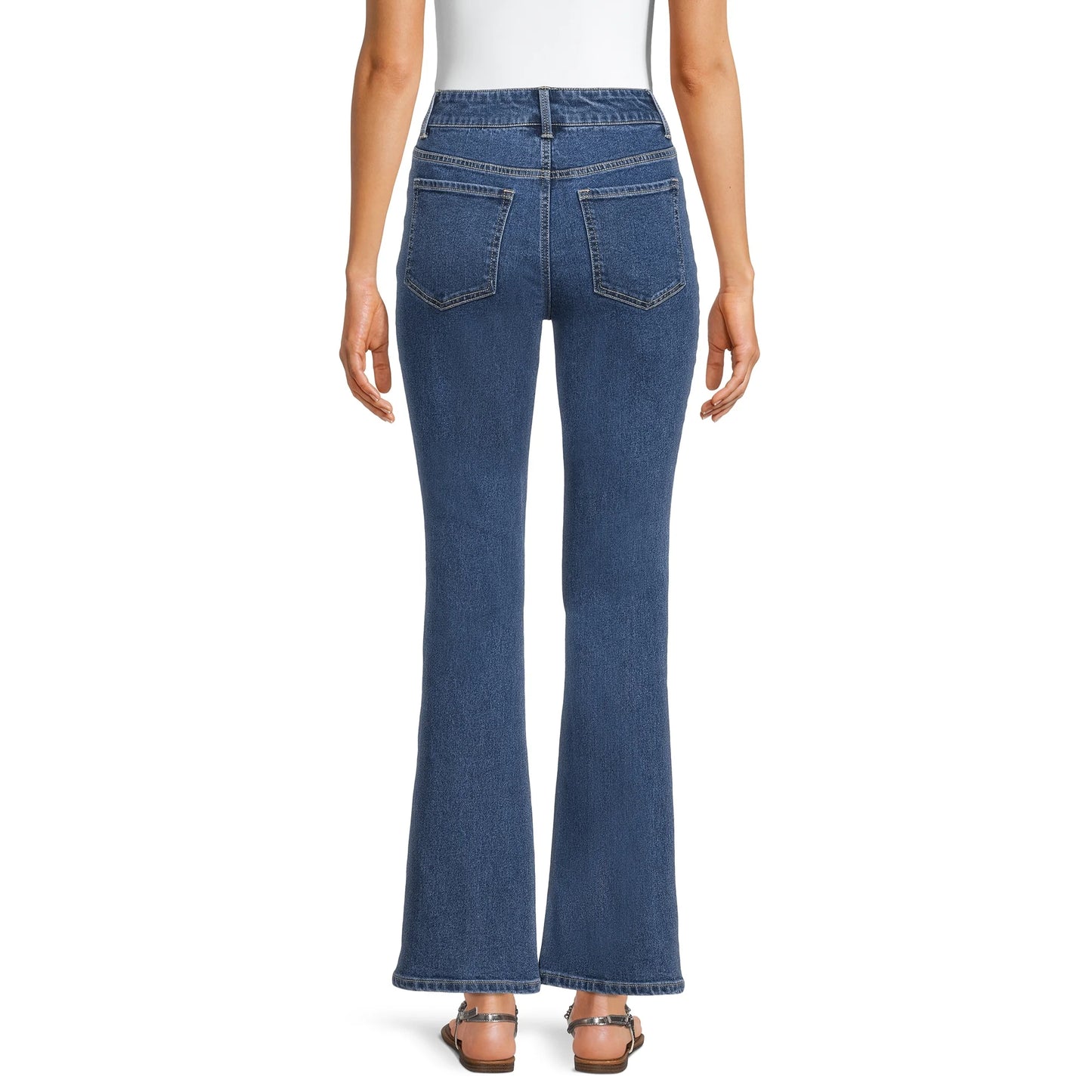 No Boundaries Juniors' Mid Rise Bootcut Jeans