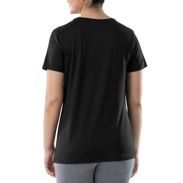 Athletic Works Womens Core Active Short Sleeve V-Neck T-Shirt