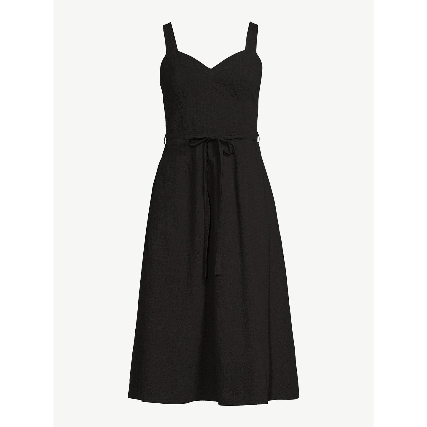 Free Assembly Womens Midi Sundress with Tie Belt,