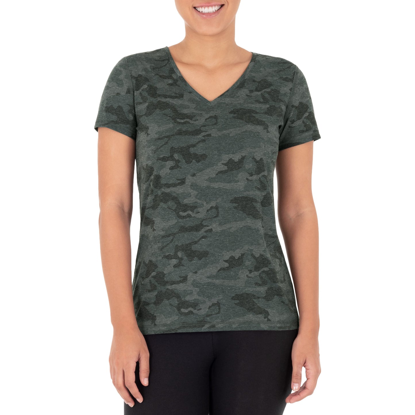 Athletic Works Womens Core Active Short Sleeve V-Neck T-Shirt