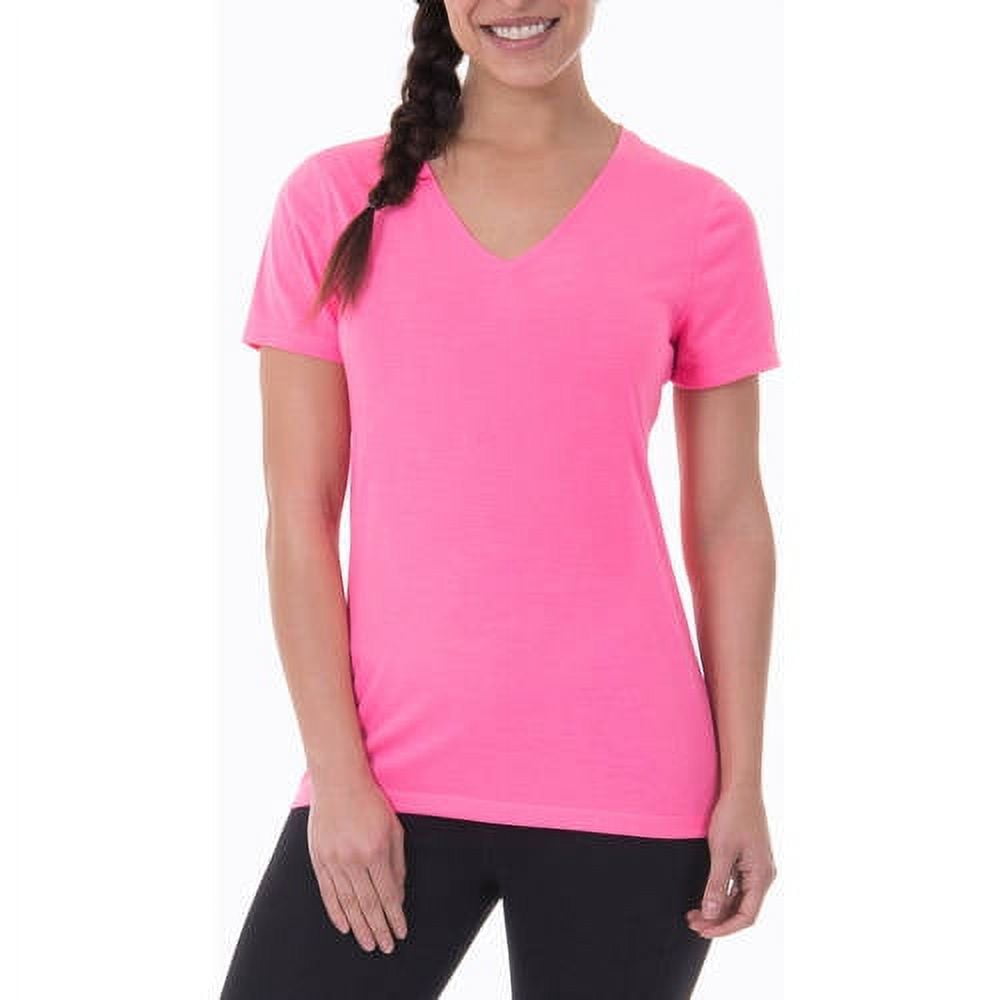 Athletic Works Womens Core Active Short Sleeve V-Neck T-Shirt