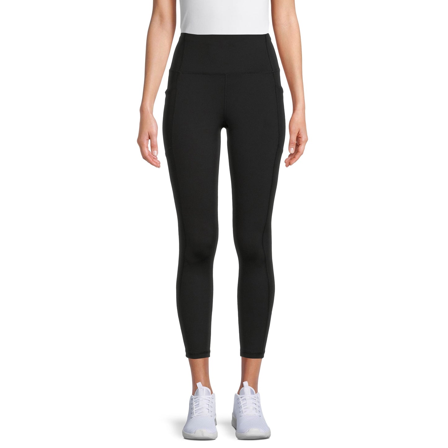 Avia Women's 25" Length High Rise Crop Legging with Side Pockets