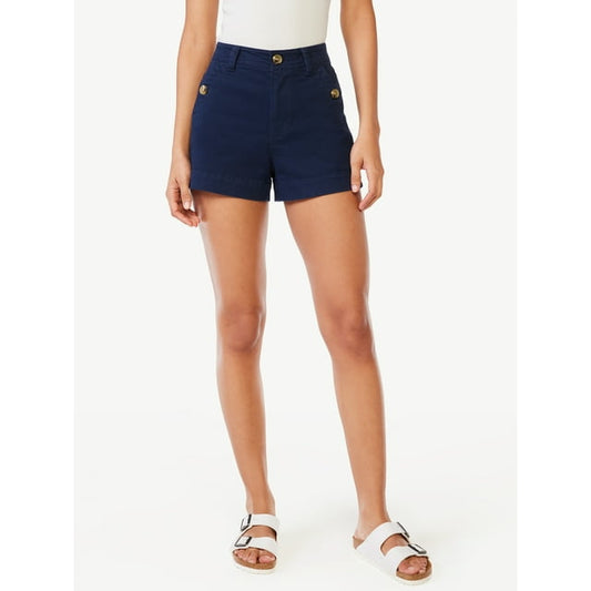 Free Assembly Womens High Rise Sailor Shorts