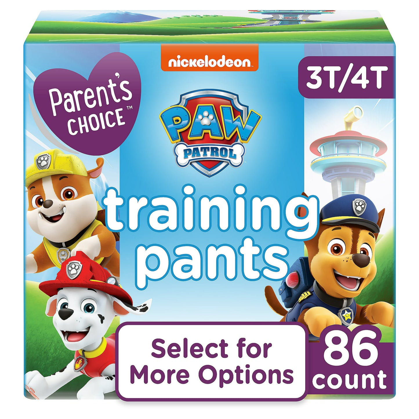Parents Choice Boys Training Pants, 3T/4T, 86 Count