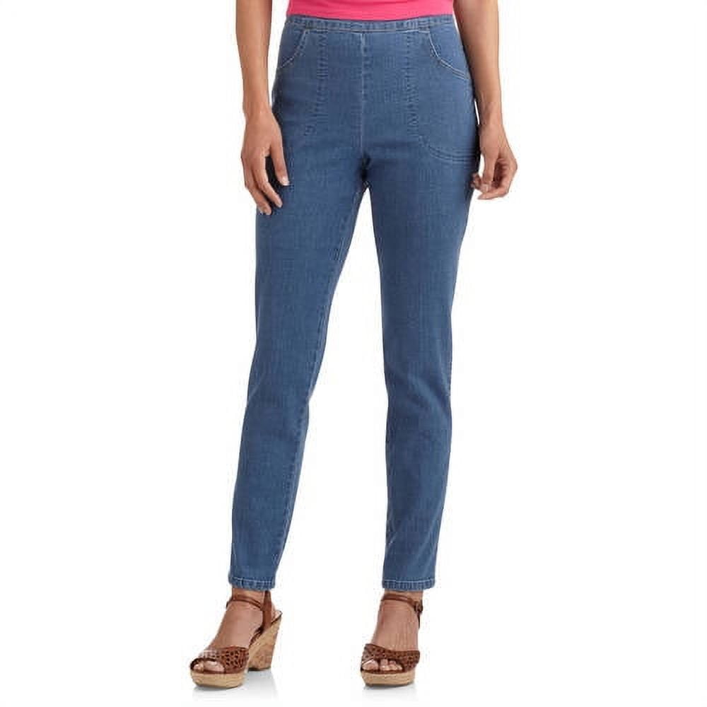 RealSize Womens Stretch Pull On Pants with Two Front Pockets