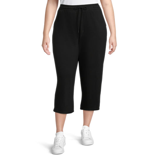 Terra & Sky Womens Plus Size Knit Capri