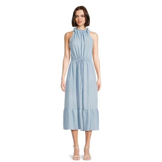 Time and Tru Womens Halter Maxi Dress