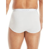 Hanes Mens Value Pack White Briefs, 6 Pack