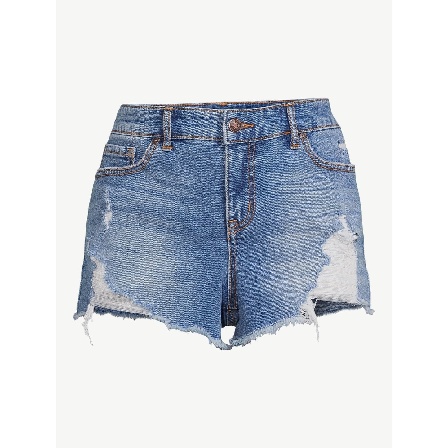 Sofia Vergara Women's Lila Mid Rise Destructed Shorts