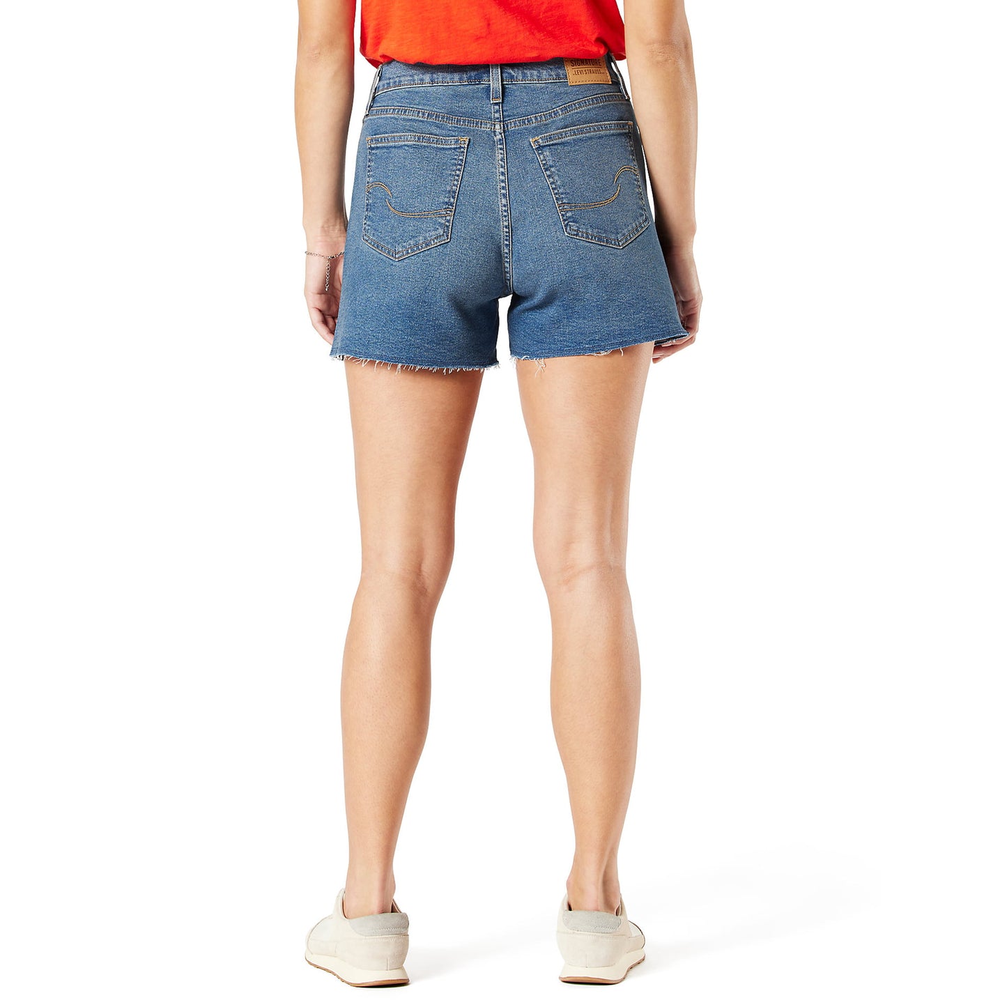 Signature by Levi Strauss & Co. Womens Heritage 3 High Rise Cutoff Short