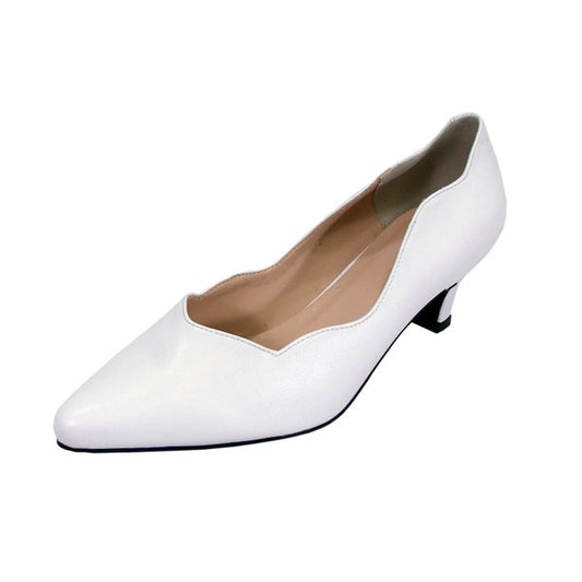 PEERAGE Makenzie Women Extra Wide Width Dress Shoes WHITE 7.5