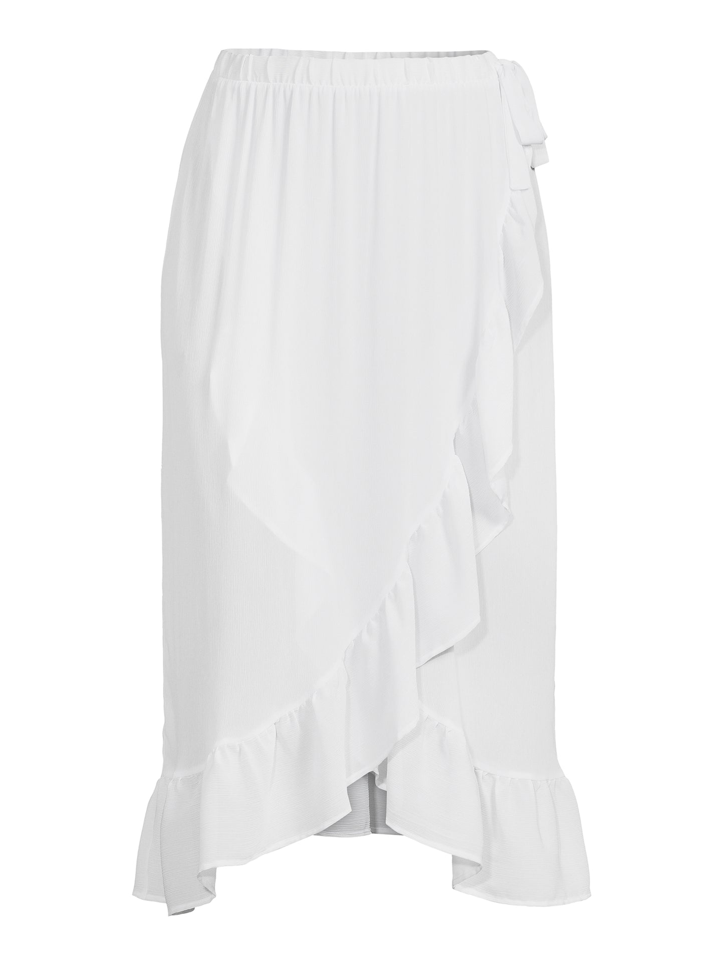 Time and Tru Women's Ruffle Trim Skirt Cover Up