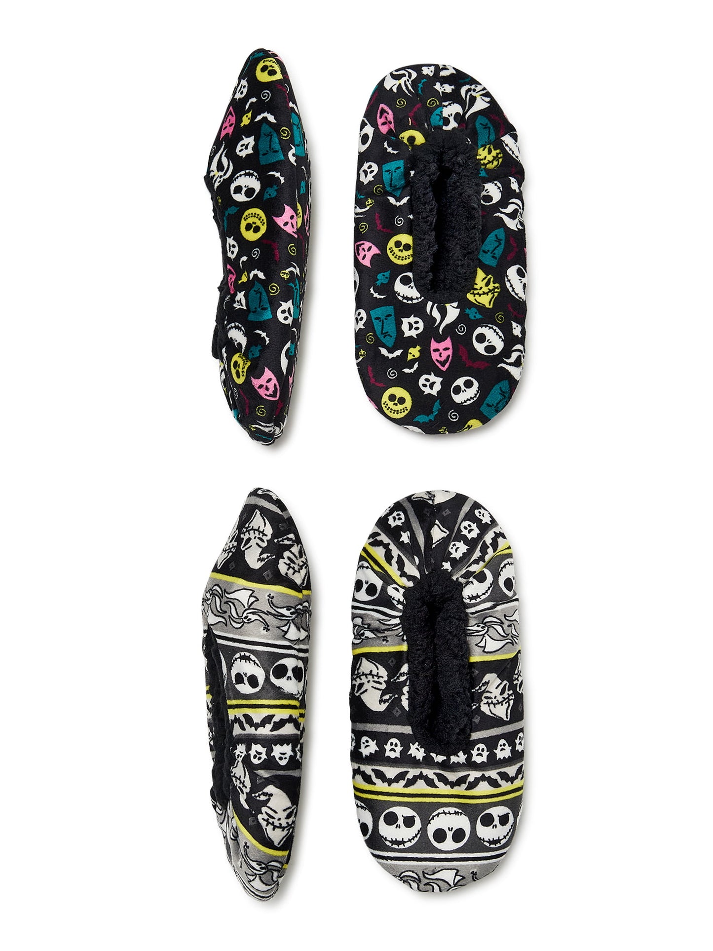 Fuzzy Babba Womens Lilo & Stitch Slipper Socks, 2-Pack