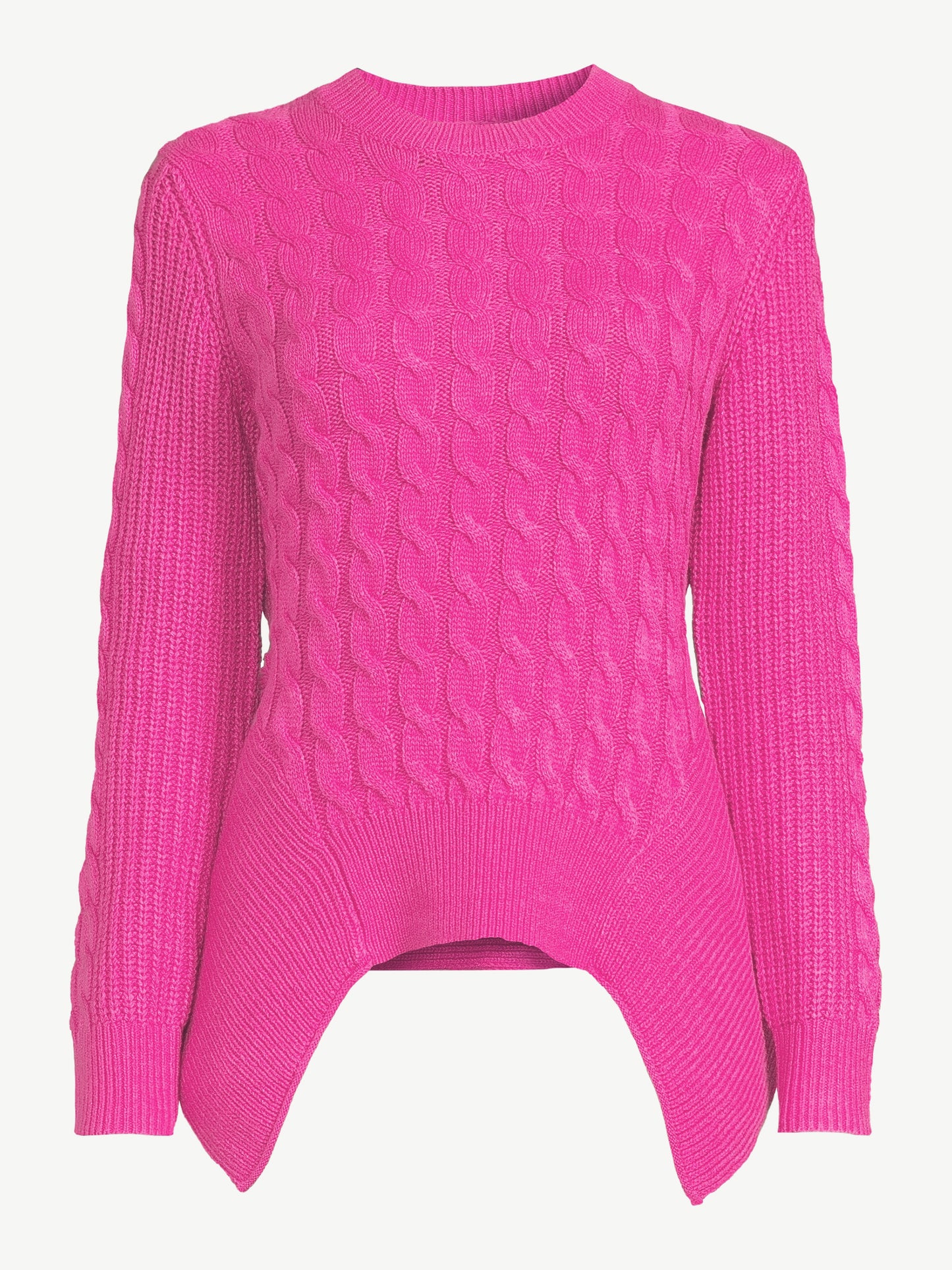 Scoop Womens Asymmetrical Sweater