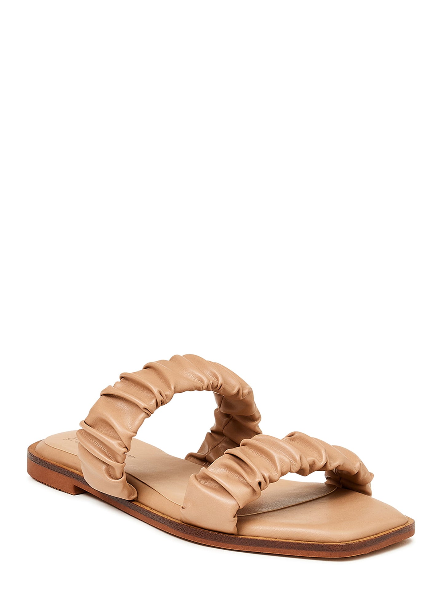 Time and Tru Womens Ruched Strap Sandals