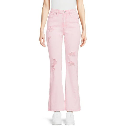 Madden NYC Juniors Super High Rise Flare Jeans