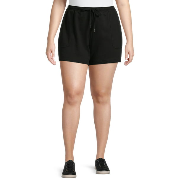 Terra and Sky Womens Plus Size Pull On Knit Shorts