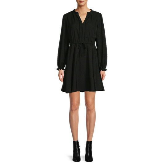 Time and Tru Womens Long Sleeve Peasant Dress