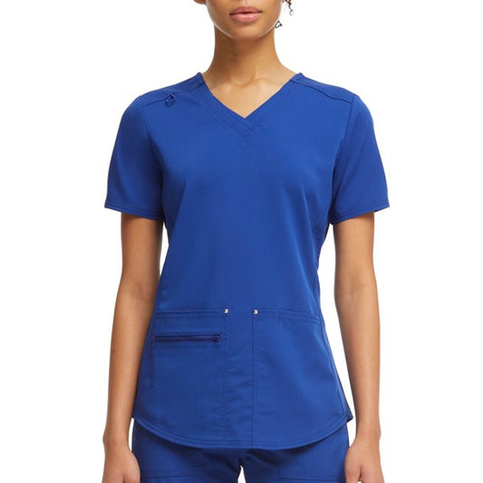 Scrubstar Women's Ultimate Stretch Twill Criss Cross V-Neck Scrub Top