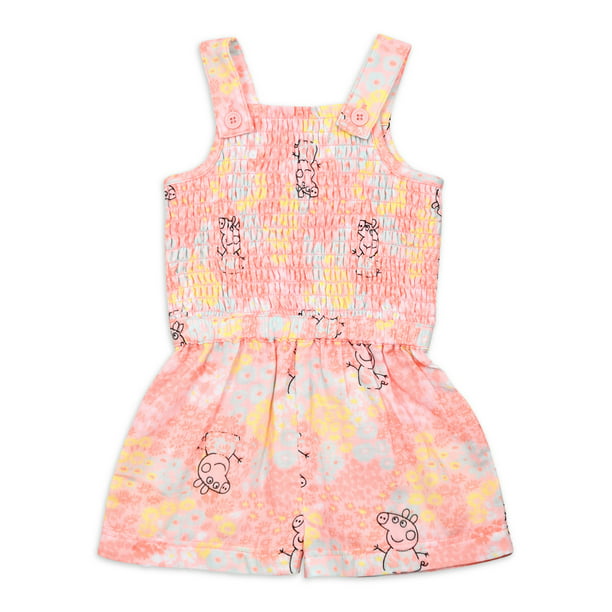 Peppa Pig Baby and Toddler Girl Romper - 5T - Multicolor