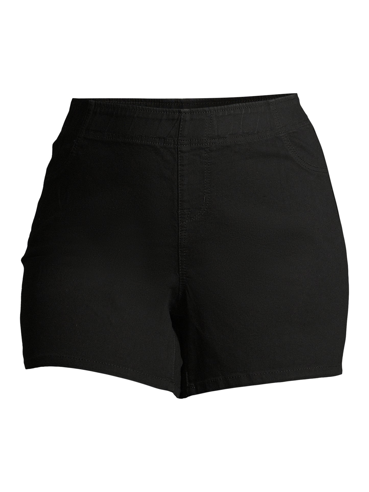 A3 Women's Plus 5 Inch Elastic Waistband Pull On Shorts