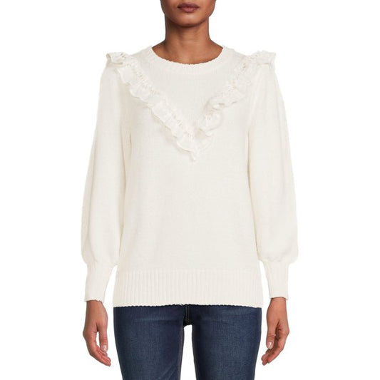 Time and Tru Womens Eyelet Sweater