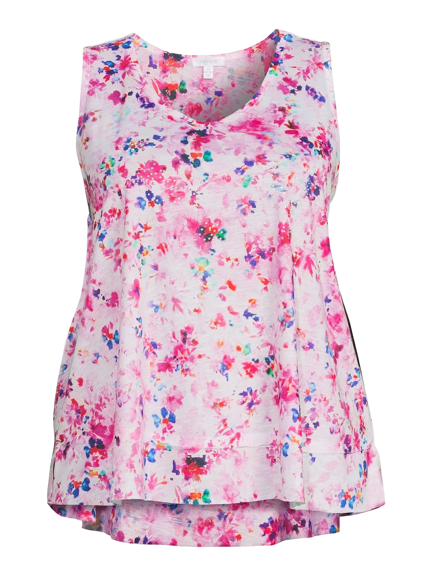 Concepts Womens Plus Size Sublimation Tank Top