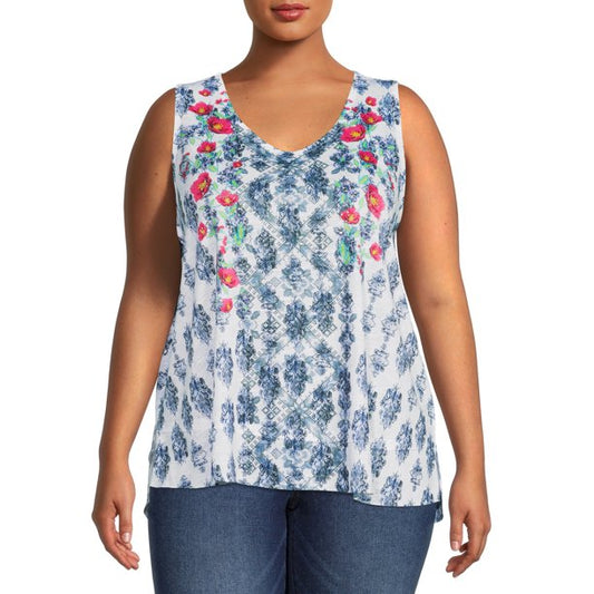 Concepts Womens Plus Size Sublimation Tank Top