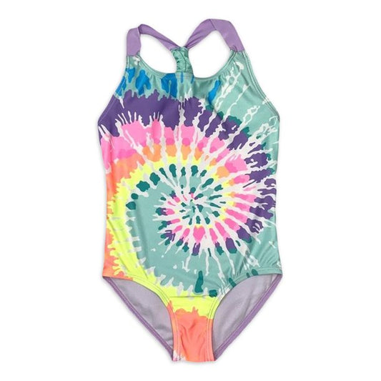 Freestyle Girls One Piece Tye Dye Swimsuit