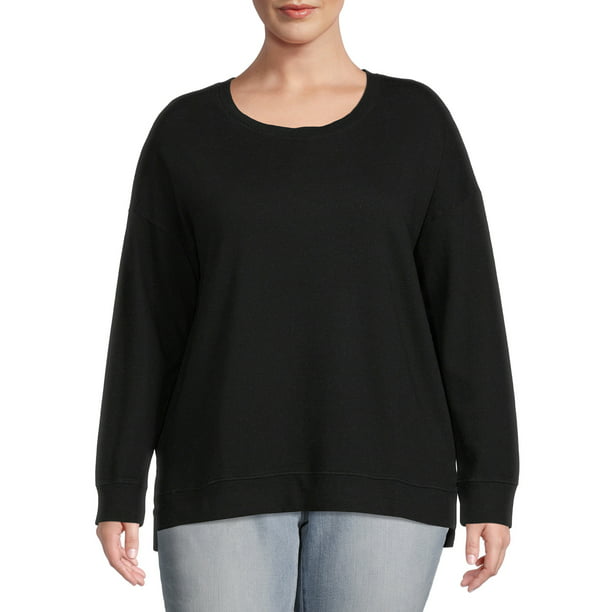 Terra & Sky Women Plus Size French Terry Sweatshirt