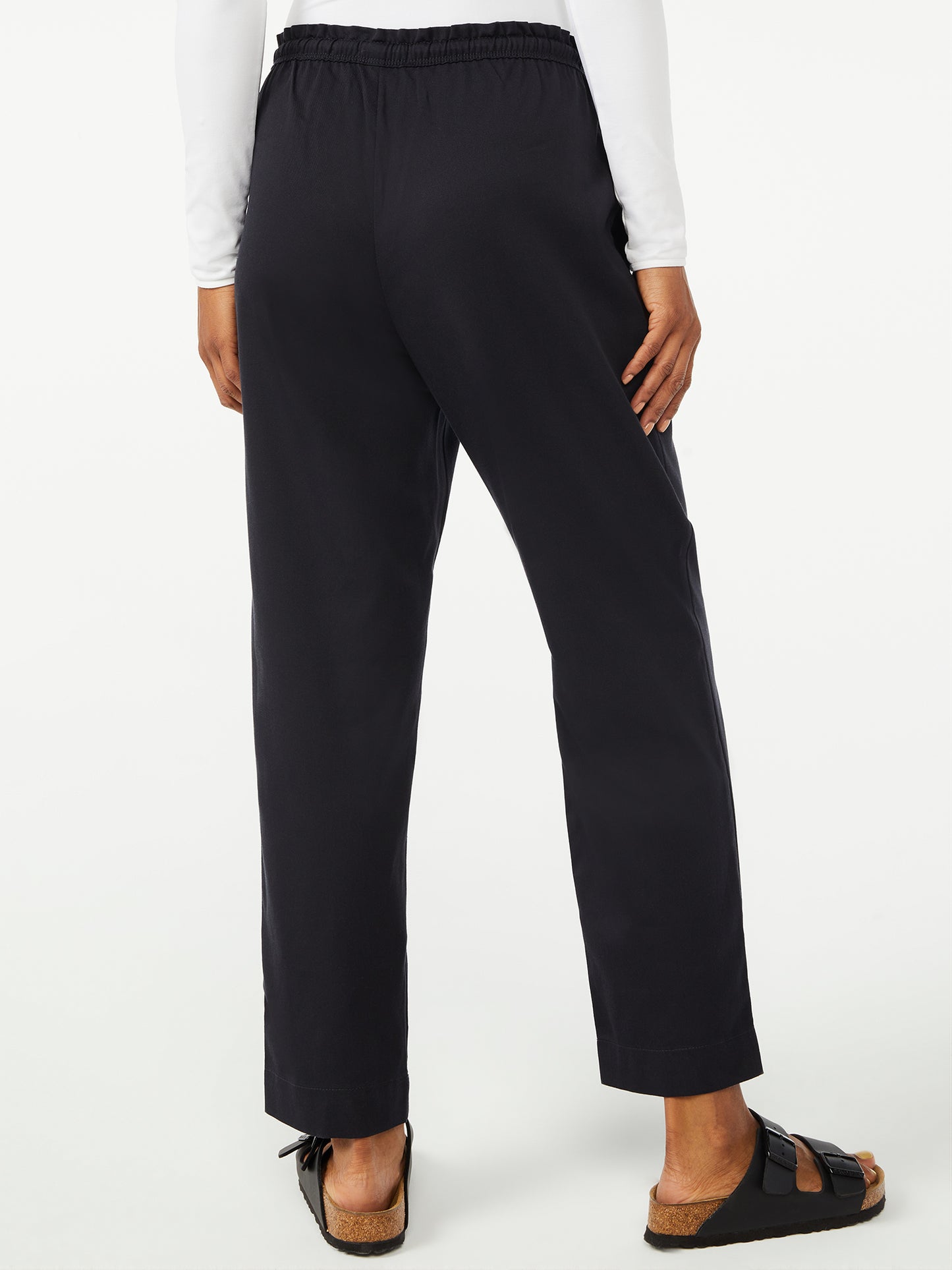 Free Assembly Womens Pull On Tapered Pants