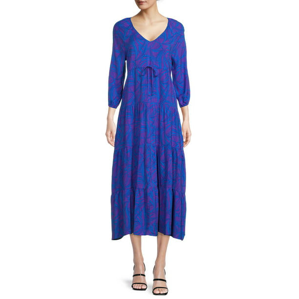 The Pioneer Woman Mommy & Me Womens Printed Tiered Maxi Dress, Womens