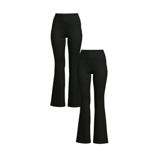 No Boundaries Rib Flare Pant, 2 Pack