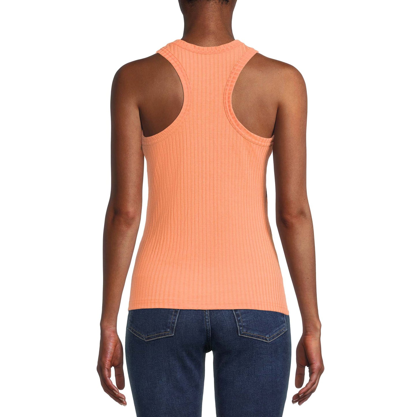 LA threads Active Women's Fitted Rib Racerback Tank Top